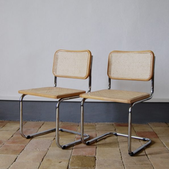 Paire de chaises Marcel Breuer modèle B32
