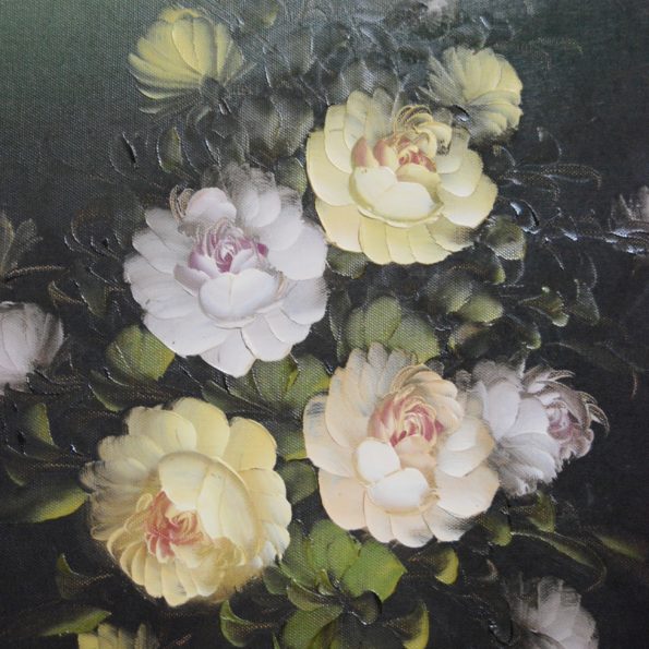 Tableau peinture sur toile fleurs