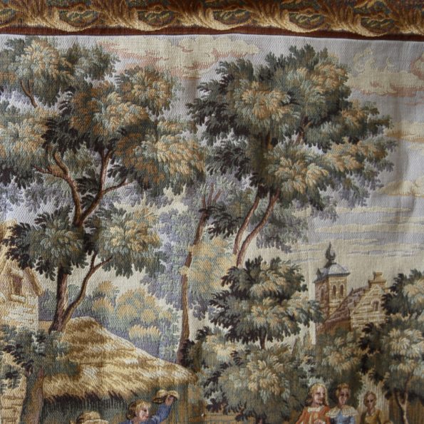 Ancienne tapisserie en laine et soie