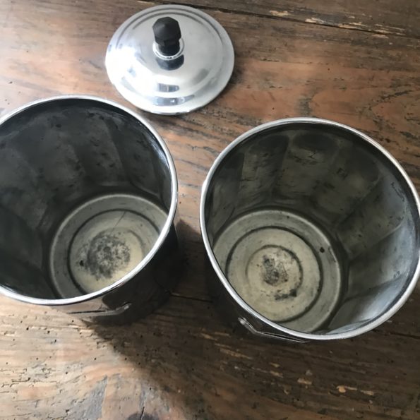 Pots de cuisine à épices en cuivre chromé boîtes alimentaires