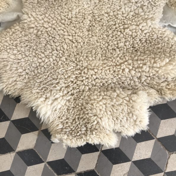Peau de mouton tapis vintage