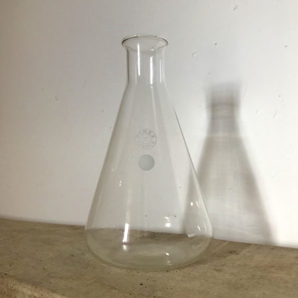 Pichet flacon vase Erlenmeyer chimie Pyrex 1000ml