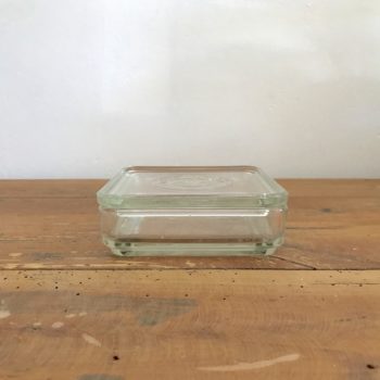 Ancienne boîte en verre transparent Electrolux