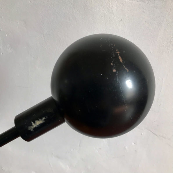 Lampe de bureau vintage en métal noir