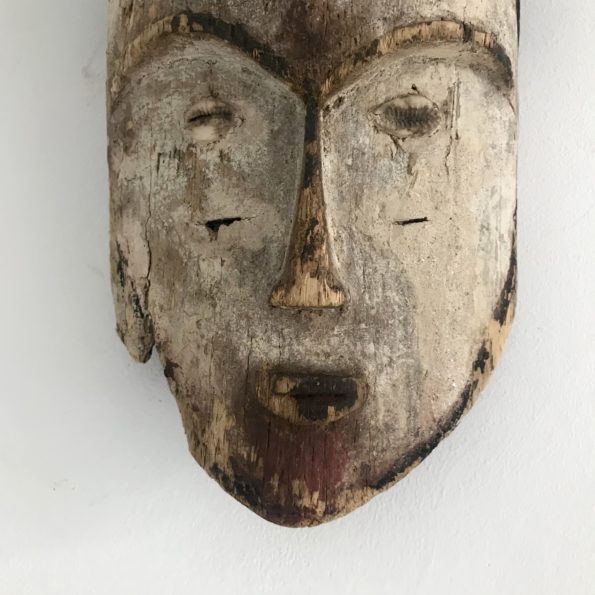 Masque ancien africain Gabon mariage en bois