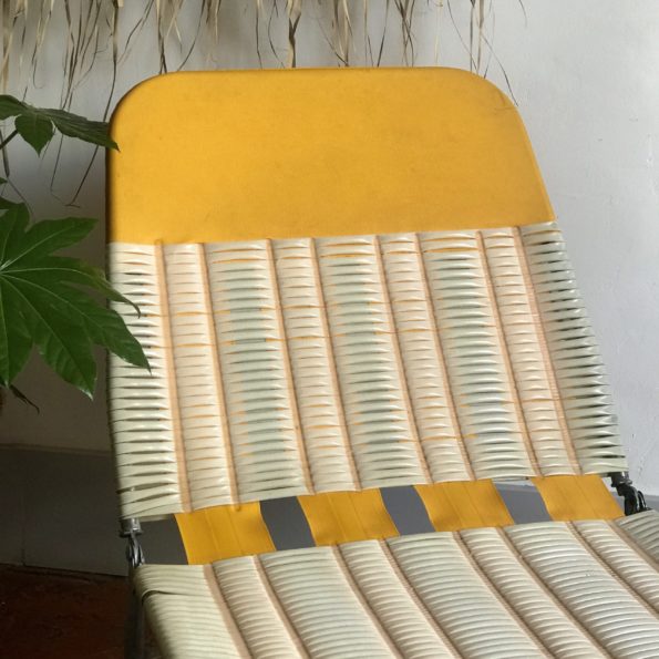 Transat bain de soleil ou chaise longue vintage Kurz