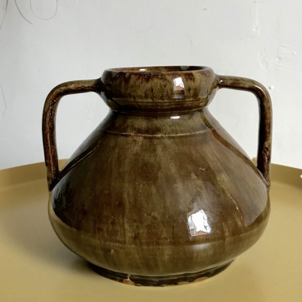 Vase céramique avec anses vintage
